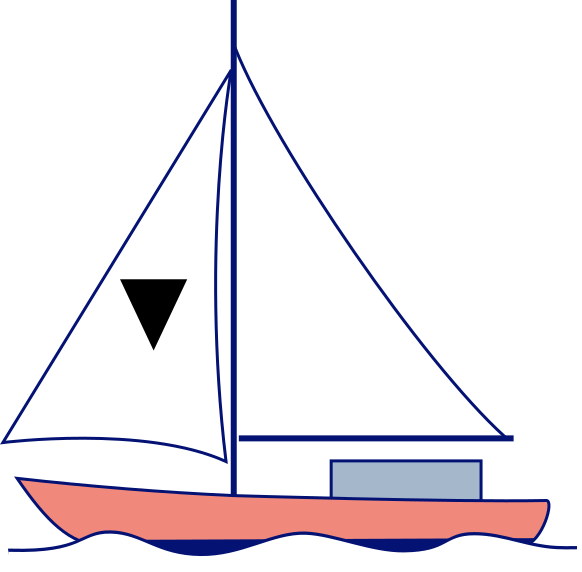 Sailing and motoring day sign