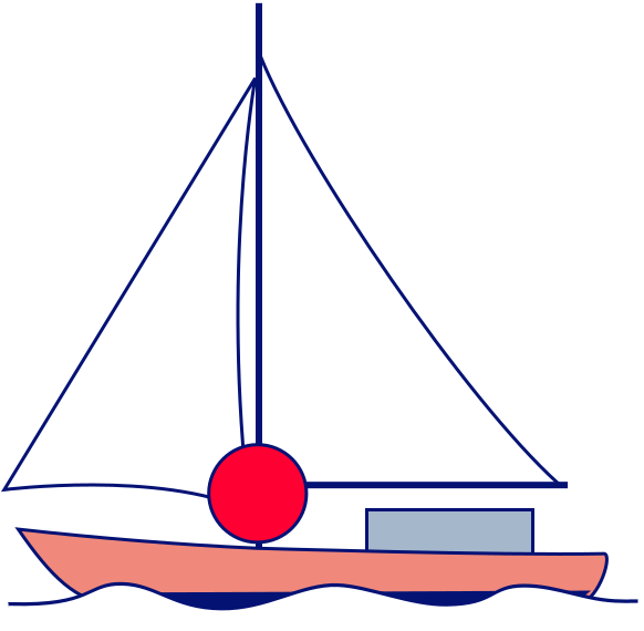 Sailing vessel 1 abeam