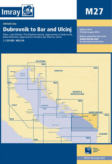 Dubrovnik Bar Ulcinj- Imray