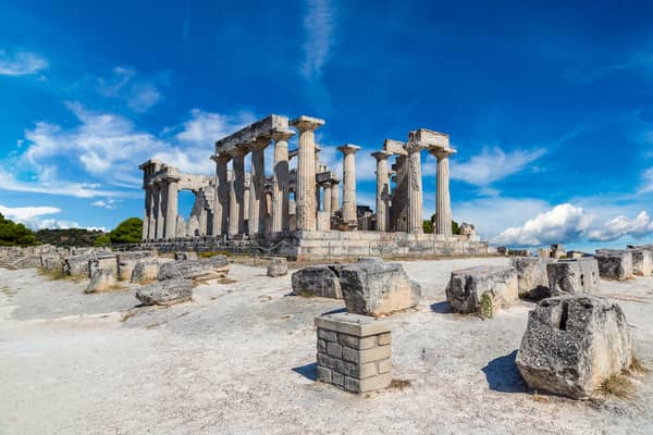 Yacht charters Aegina - temple.