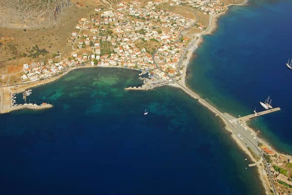 Monemvasia in the Argolic Gulf: sailing holidays in the Peloponese, Greece.