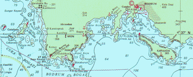 Bodrum map