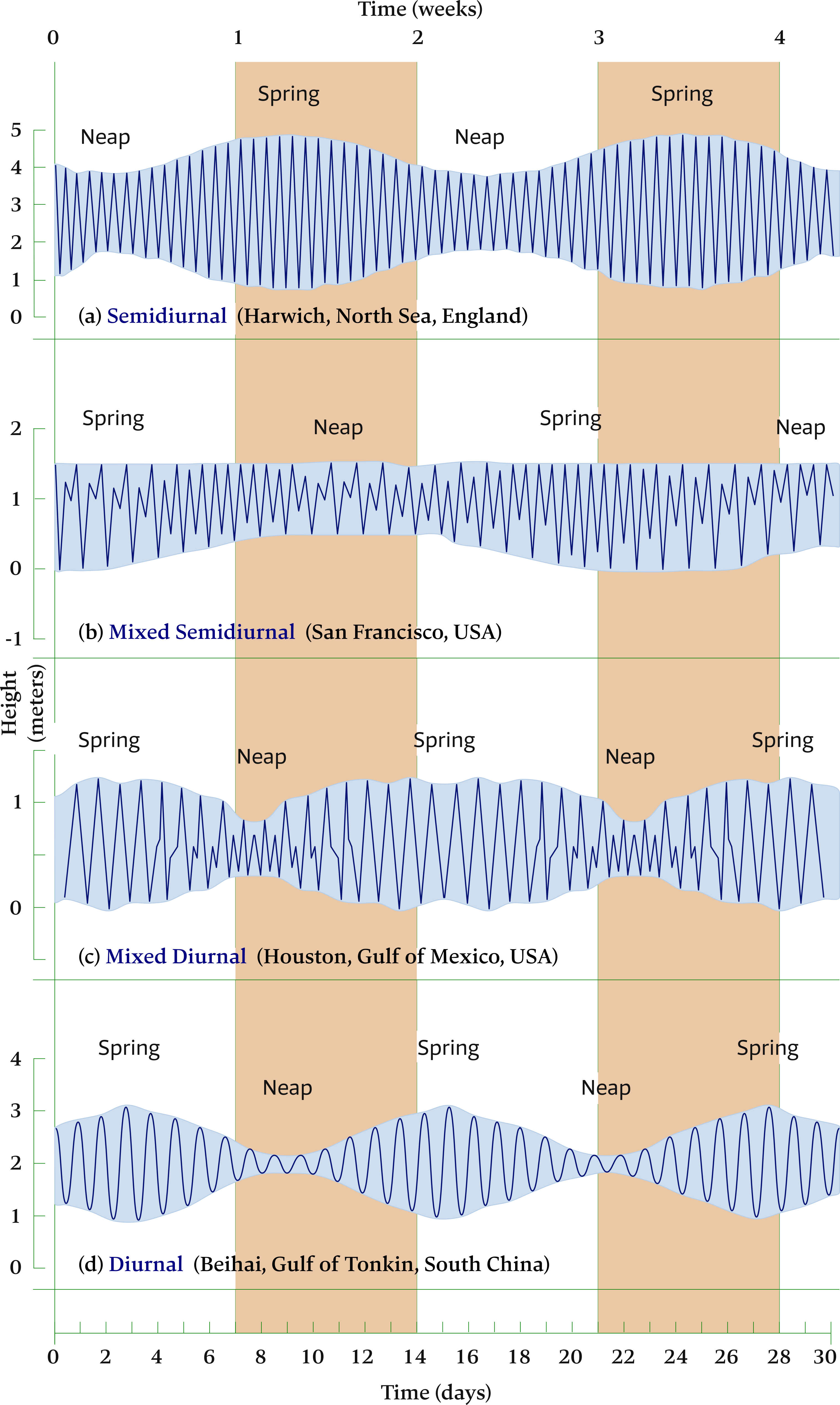 The astronomical origin of tides for sailors.