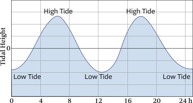 Semidiurnal tidal profile