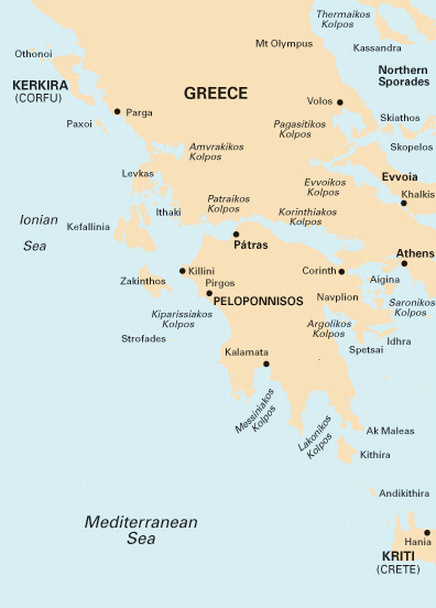 Passage chart Greece, Ionian and Peloponese, Imray chart G1