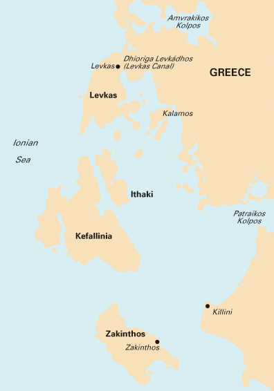 Lefkas, Kefalonia, Ithaca, Zakynthos, Greece, Imray chart G12
