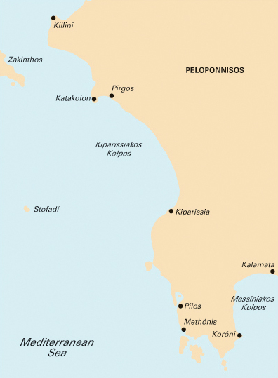 Western Peloponnisos Greece, Imray chart G16