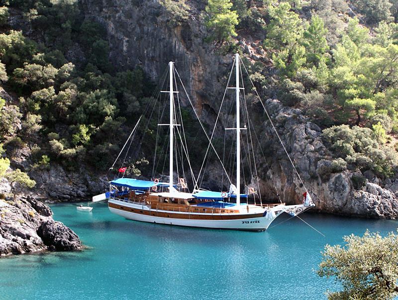 Blue cruises and gulet sailing holidays in Turkey along the Turquoise coast.