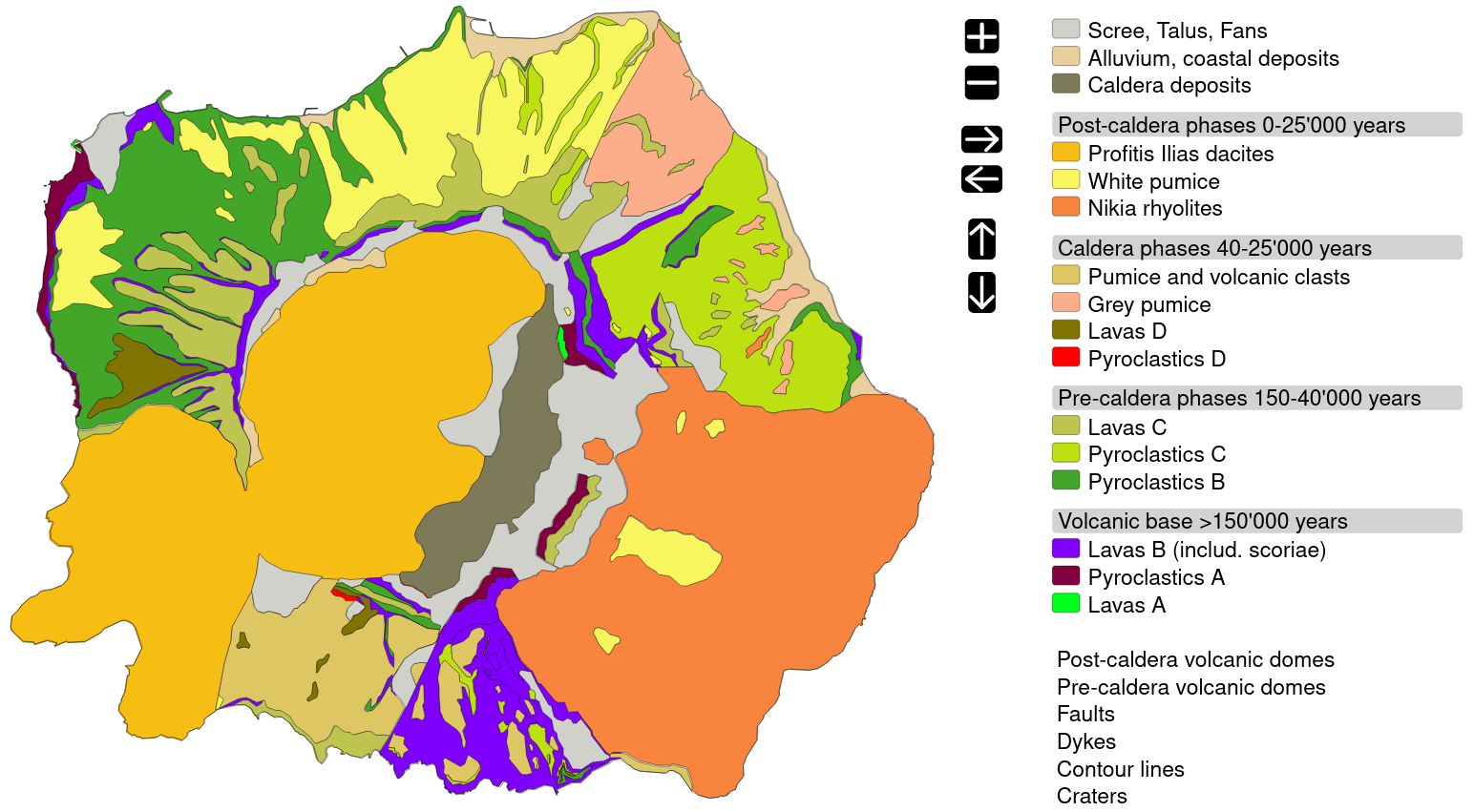 Nisyros volcanological map.