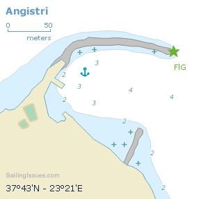 Sailing holidays Angistri Agistri port