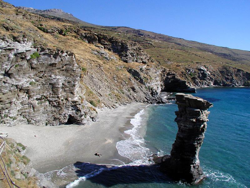 Beaches and sailing vacations on Andros