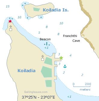 Nautical Map of Koilada, Koiladhia