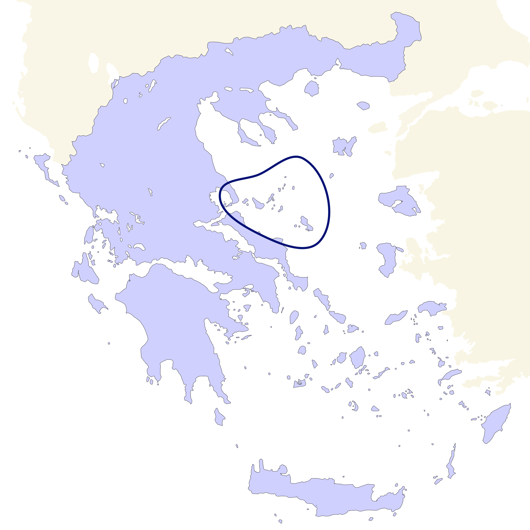 Northern Sporades sailing area in Greece