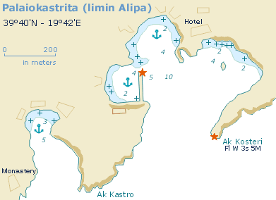 Nautical Map Palaiokastritsa, Corfu