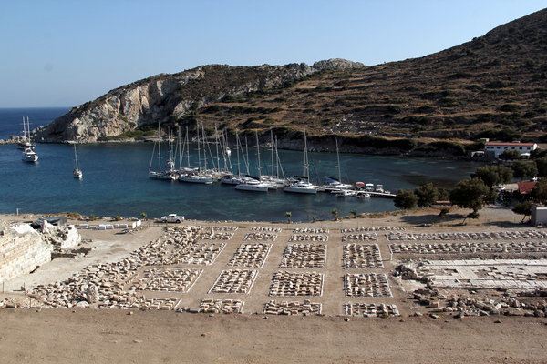 Knidos port and anchorage for sailing holidays in Turkey.
