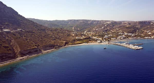 Kos island yachting guide: Kamari port and bay.