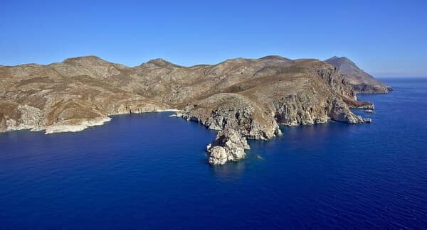 Yachting Tilos and Kos yacht charters: Agios Sergios anchorage.