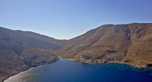 Tilos island anchorages near Kos