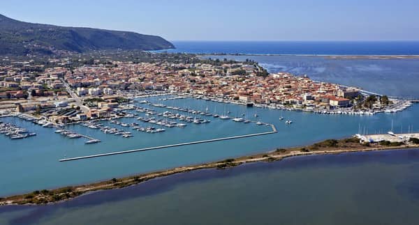 Lefkas marina yacht charters.