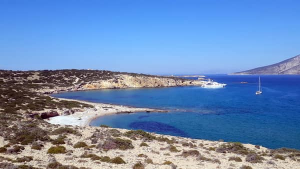 Sailing the lesser Cyclades Koufonisi