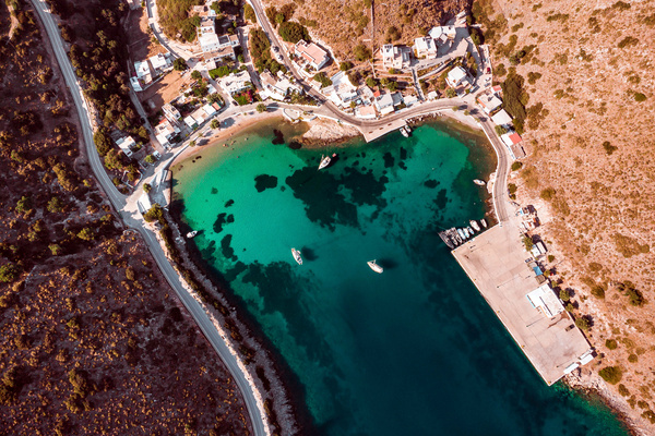 Ag Georgios port, Dodecanese out of Patmos