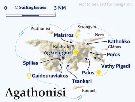 Agathonisi nautical charts
