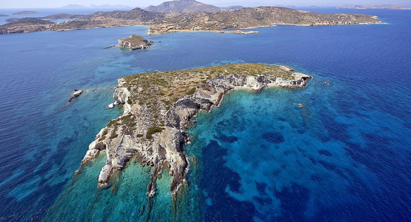 Kouloura anchorage Lipsi, Greece.