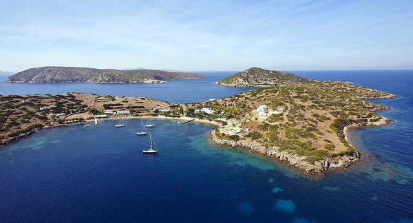 Marathos island near Arki (Patmos)