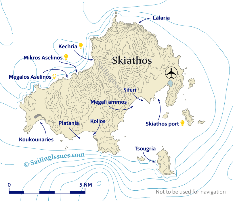 Skiathos nautical chart