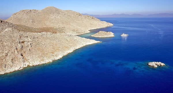 Symi St Marina anchorage.