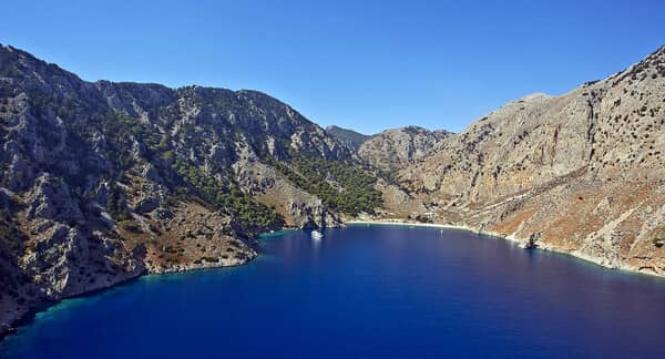 Symi Nanou bay anchorages