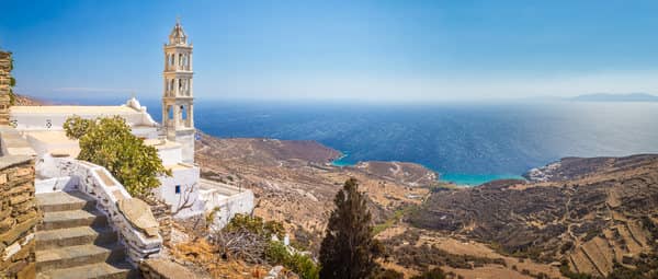 Sailing the Cycladic islands, Tinos.