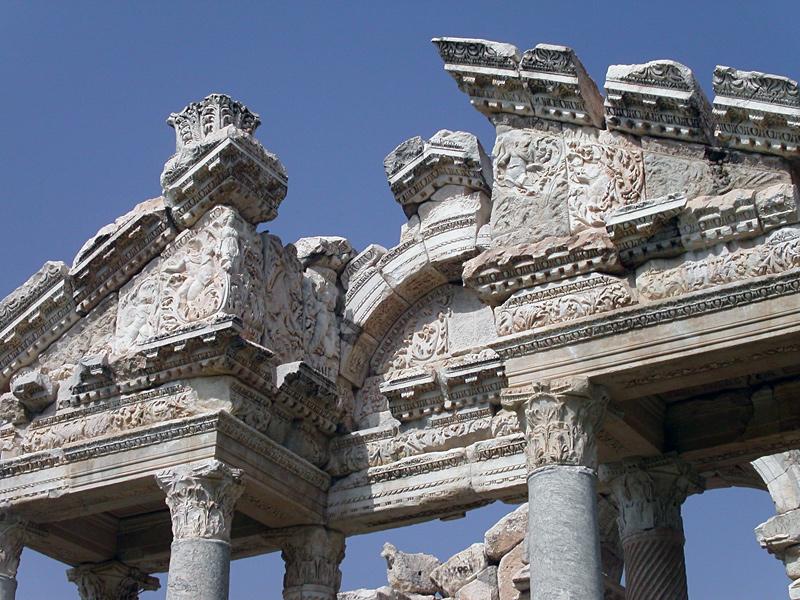 Detail of Aphrodisias gate - Turkey