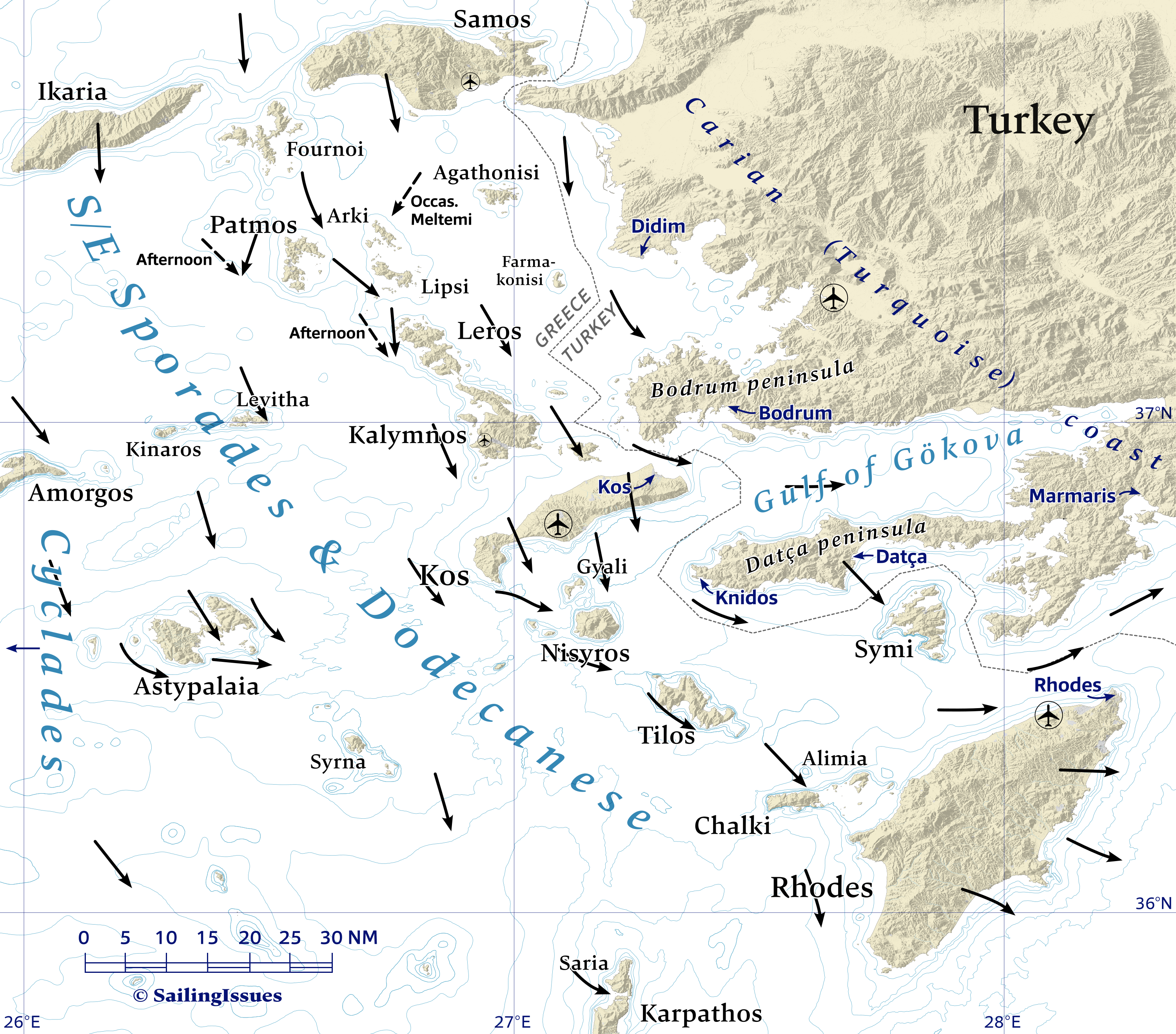 Yacht charters: Prevailing Winds Dodecanese sailing