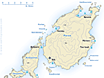 Nautical map of Paros and Anti-Paros