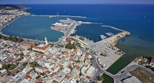 Zakynthos port yacht charters and sailing holidays.